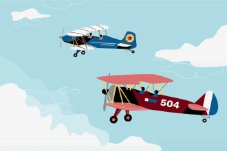 Wallpaper For Kids Airplanes Biplanes 0436
