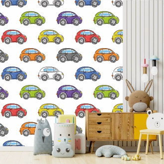 Boy'S Room Wallpaper Colorful Cars 0416