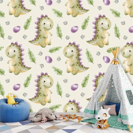 Wallpaper for Kids' Room Dinosaurs 0512