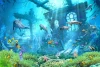Kids\' Room Wallpaper Dolphins and Sea Animals 0542 DW