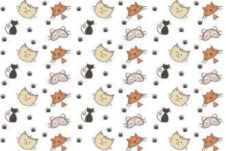 Wallpaper For A Child\'S Room Cats 087