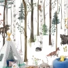 Kids\' Room Wallpaper Forest Animals 0528 DW