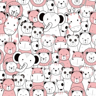 Girls Room Wallpaper Animals 0492