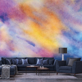 Watercolor 068 Living Room Wallpaper