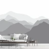 Living Room Wallpaper Mountains 031