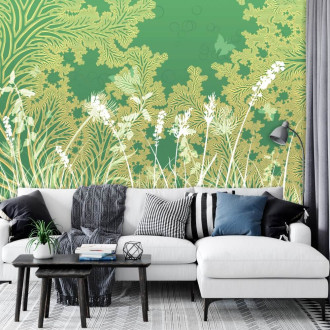 Wallpaper for bedroom grass 002