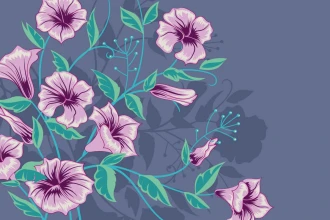 Violet Flowers Wallpaper 0127