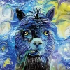 Alpaca Wallpaper, Impressionist Portrait 0468