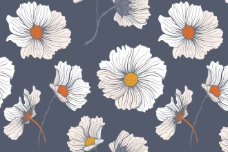 Wallpaper White Flowers 0172