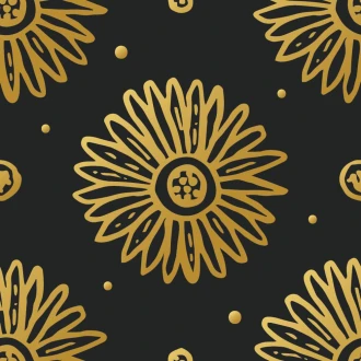 Golden Flowers 0335 Wallpaper