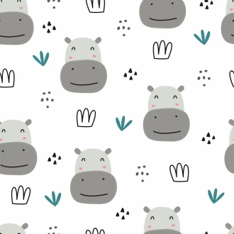 Happy Hippos Wallpaper 0165