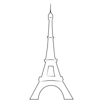 Eiffle Tower Painting Stencil 2292