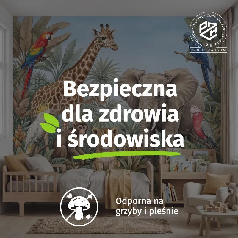 Wallpaper with hygiene certificate safe for health and environment