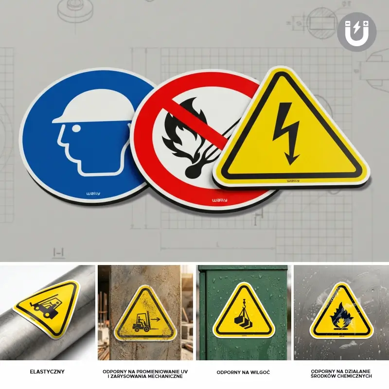 Magnetic sign protected with a matte UV laminate
