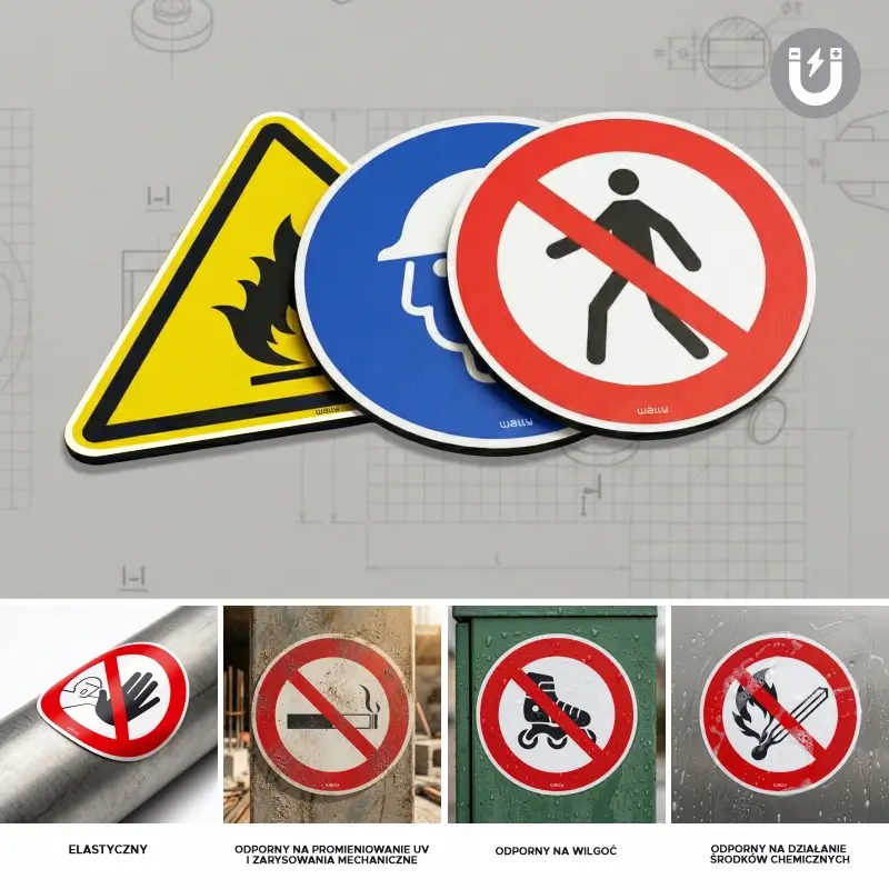 Protective matte laminate on a magnetic sign