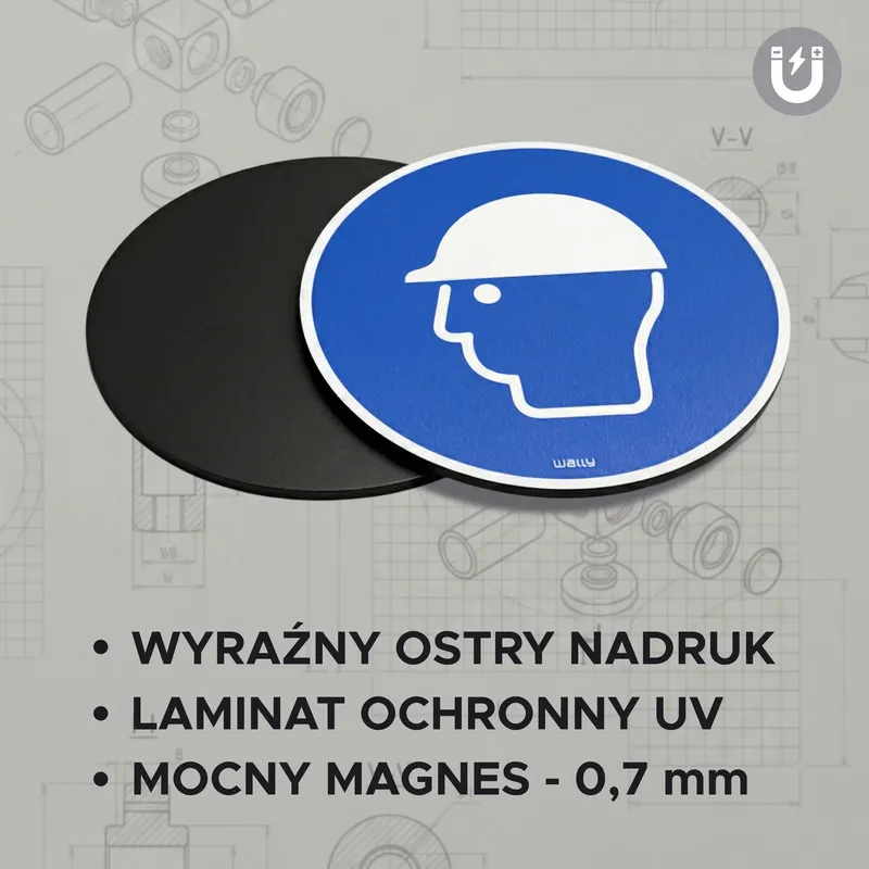 Crisp eco-solvent print on a magnetic mandatory sign