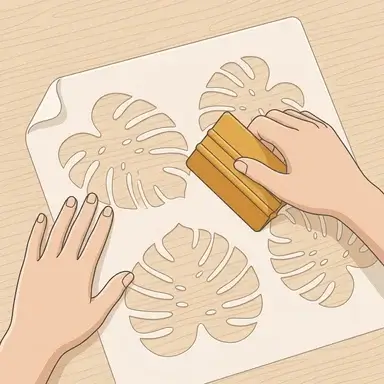 Preparing the stencil